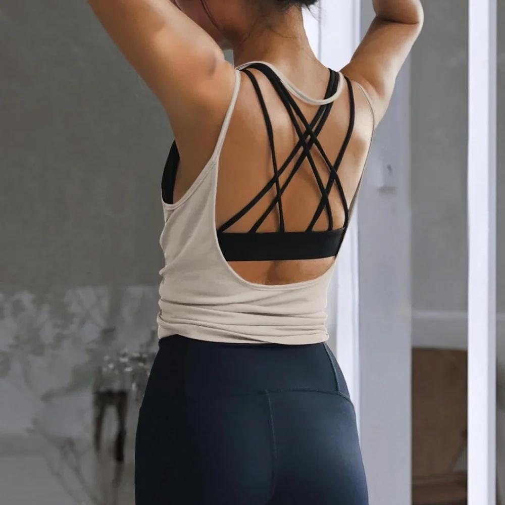 Women's Beige Sleeveless Top - Picture 3 of 10